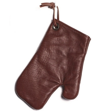 Ofenhandschuh Dutchdeluxes Ultimate Oven Glove Croco Classic Braun