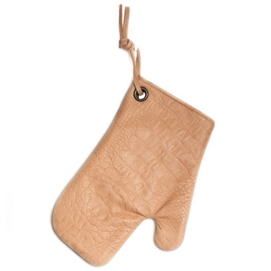Ofenhandschuh Dutchdeluxes Ultimate Oven Glove Croco Natural Beige