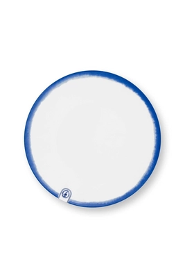 Frühstücksteller Pip Studio Pip & The Blue Bird Dip Dye White 23 cm (6er-Set)