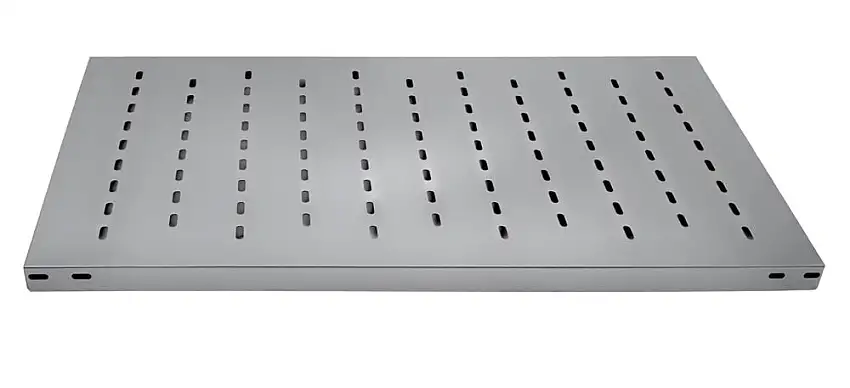 Edelstahl Fachbodenregal Stecksystem MAGNUS Made in Germany | Grundregal | HxBxT 200x100x60cm | 5 Ebenen | Geschlitzter Fachboden zur Belüftung | Fachlast 150kg | Edelstahl