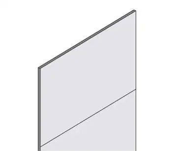 Rückwand für Fachbodenregale Stecksystem MAGNUS Made in Germany | passend zu HxB 250x100cm | inkl. Haltehaken und Sicherungsstifte | Lichtgrau