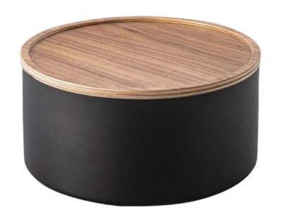Aufbewahrungsbox mit Deckel Yamazaki Rin Black