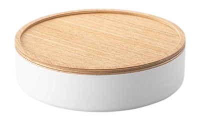 Aufbewahrungsbox mit Deckel Yamazaki Rin White