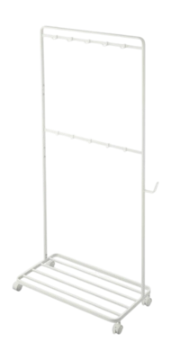 Ablageregal mit Rollen Yamazaki Tower White