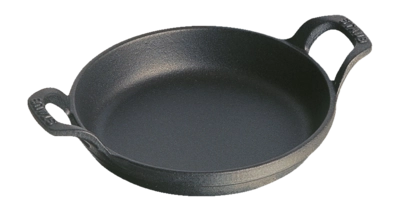 Auflaufform Staub Mini Rund Schwarz 12 cm