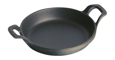 Auflaufform Staub Stapelbar Rund Schwarz 20 cm