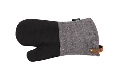 Ofenhandschuhe Tiseco Home Studio Sherlock Fishbone Black (2er-Set)