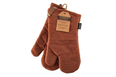 Ofenhandschuhe Tiseco Home Studio Velmar Cognac (2er-Set)