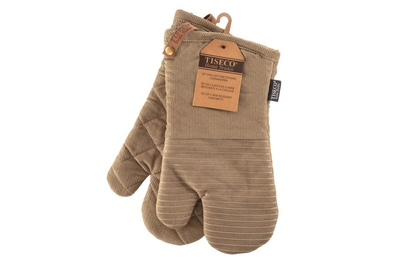 Ofenhandschuhe Tiseco Home Studio Velmar Taupe (2er-Set)