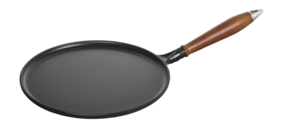 Pfannkuchenpfanne Staub Pans Holzgriff Schwarz 28 cm
