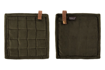 Topflappen Tiseco Home Studio Velmar Green Olive (2er-Set)