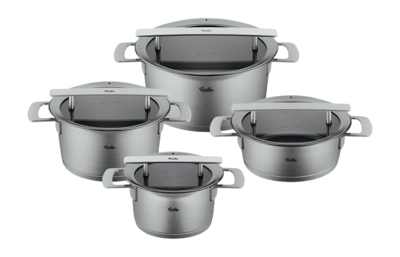 Topf-Set Fissler Phi Collection mit Glasdeckeln (4-teilig)