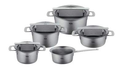 Topf-Set Fissler Phi Collection mit Glasdeckeln (5-teilig)