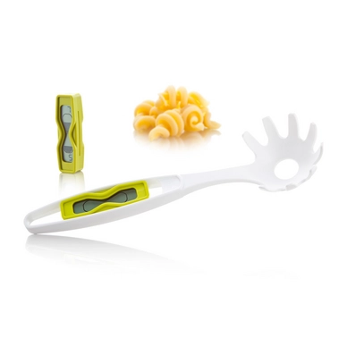 Pastalöffel und Zeitmesser Tomorrow's Kitchen Weiß Grün