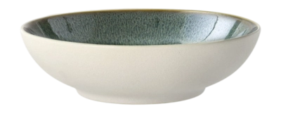 Pastateller Bitz Gastro White / Green 20 cm (6er-Set)