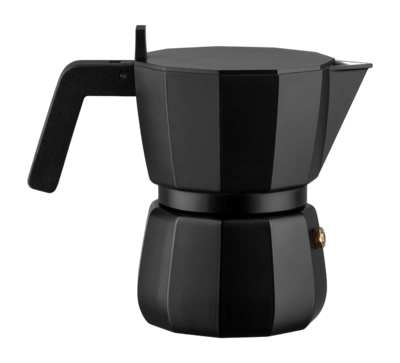 Espressokanne Alessi Moka 3-Tassen Black