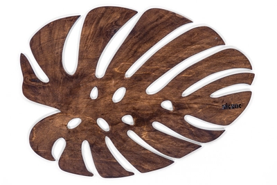 Tischset ZicZac Birch Monstera Dark Brown