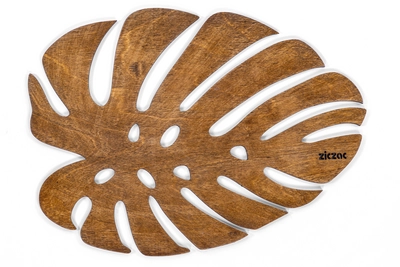 Tischset ZicZac Birch Monstera Walnut