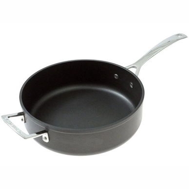 Schmor-/ Sautierpfanne Le Creuset Les Forgées Schwarz 24 cm