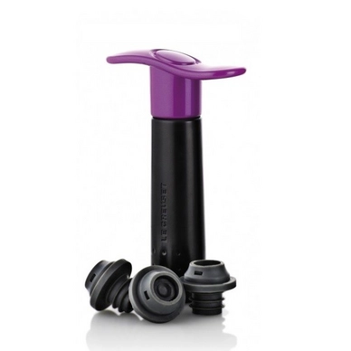 Weinpumpe Le Creuset WA-137 + 3 Weinverschlüsse Cassis