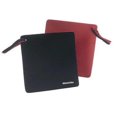 Topflappen Kitchengrips SSchwarz Rot