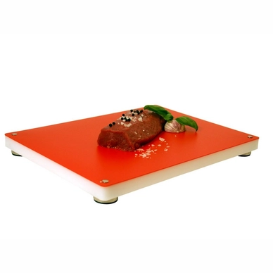 3 Schneidebrett Ersatzauflagen (28 x 28 x 2 cm) Rot
