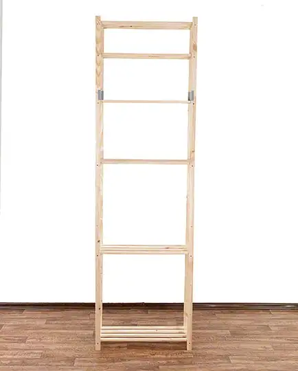 Holzregal TIMBERCRAFT | HxBxT 220x65x28,5cm | Fachlast 35kg | 6 Fachboden | 1,4cm dickes Kiefernholz | Natur