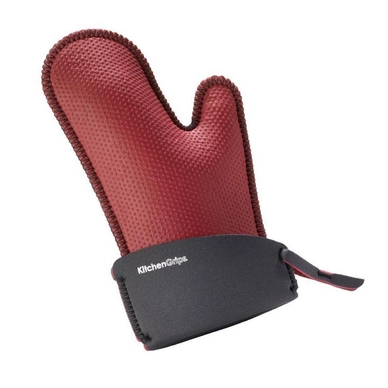 Ofenhandschuh Kitchengrips Chef's Mitt Klein Rot Grau