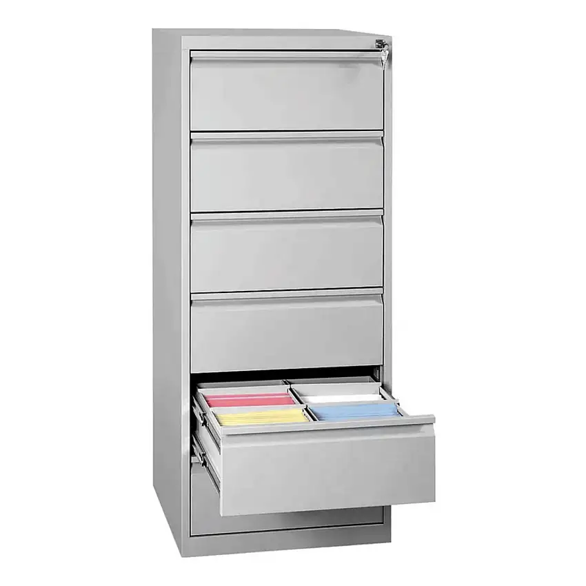 Karteischrank Mare| 6 Schubladen | HxBxT 132x53x62 cm | Grau