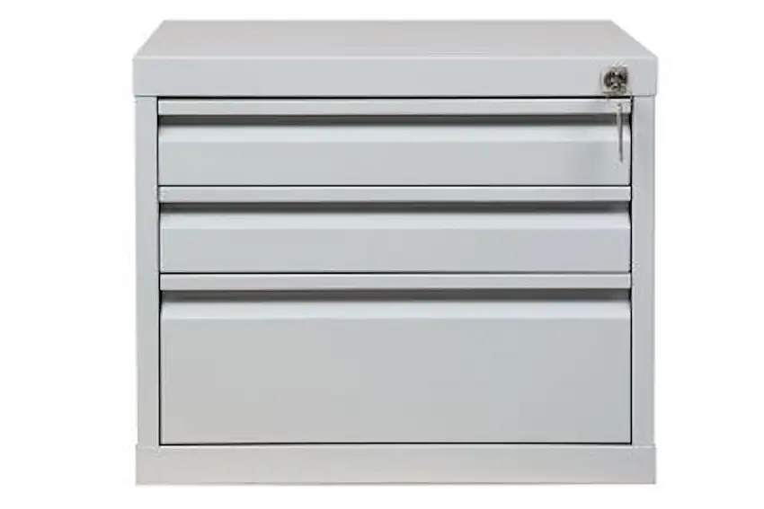 Unterbaucontainer CRICKET | 3 Schubladen | HxBxT 38x46x55 cm | Grau