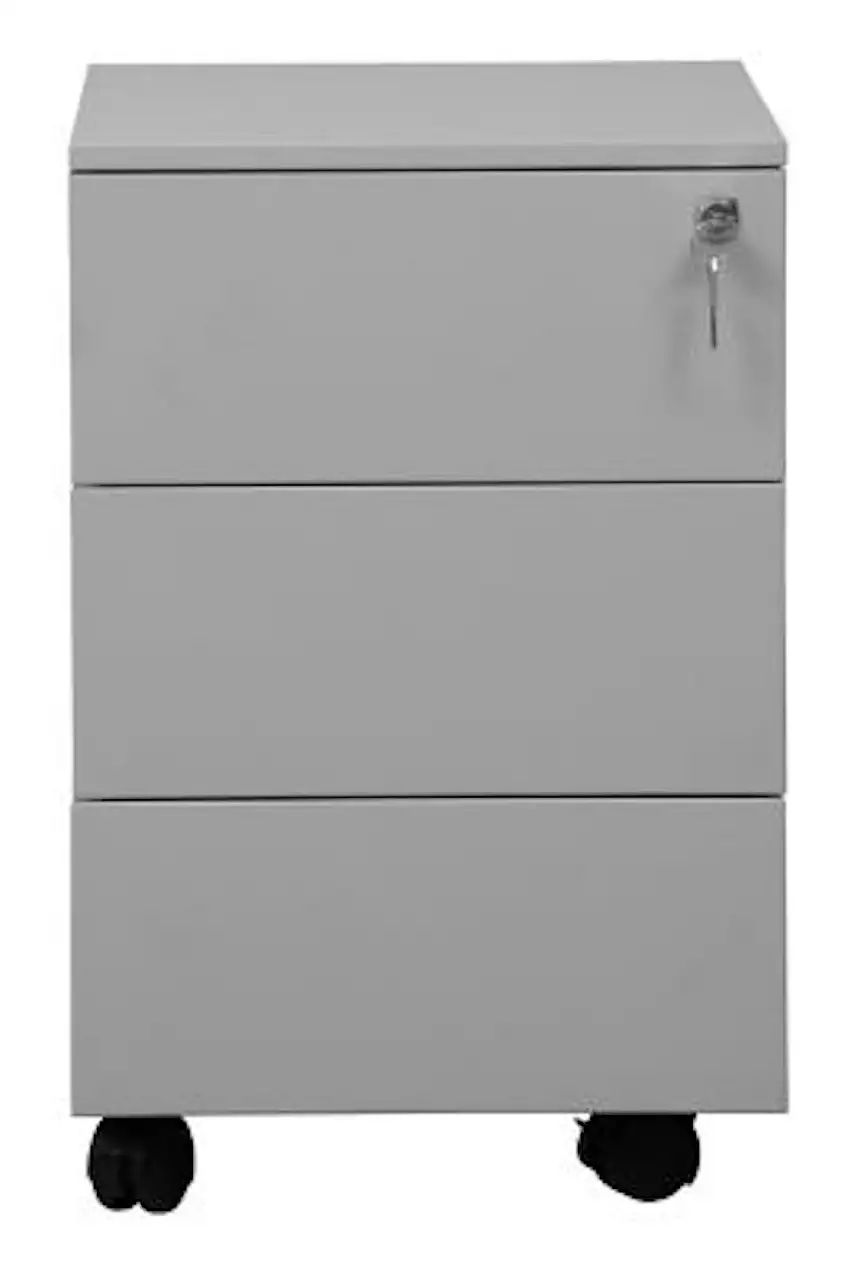 Rollcontainer Panther | 3 Schubladen| HxBxT 61x40x60 cm | Grau