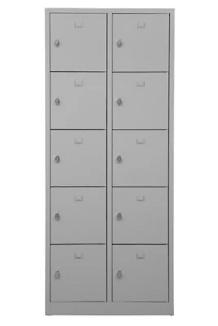 Schließfachschrank Falcon | Medium | HxBxT 190x80x45 cm | Vorhängeschloss | Grau