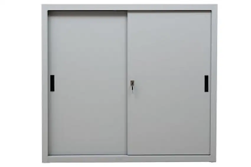 Schiebetürenschrank Ant | 3 Ordernhöhen | HxBxT 109x120x45 cm | Grau