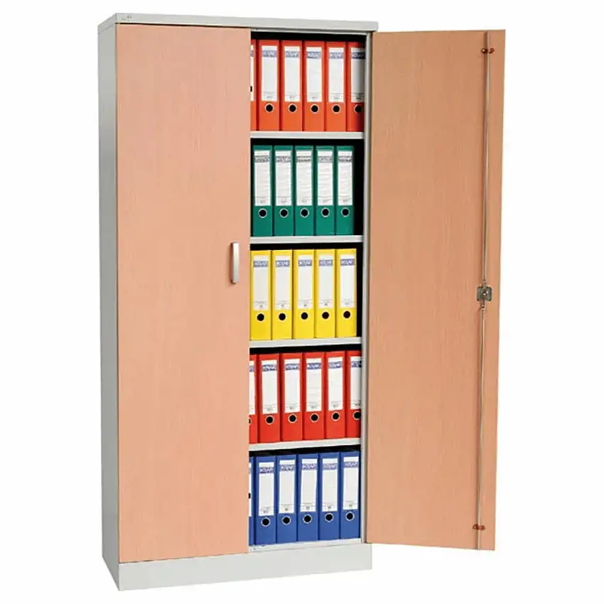 Aktenschrank Beetle | HxBxT 195x92x42 cm | Weiß-Buche