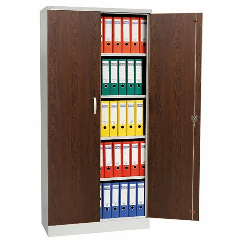 Aktenschrank Beetle | HxBxT 195x92x42 cm | Weiß-Wenge