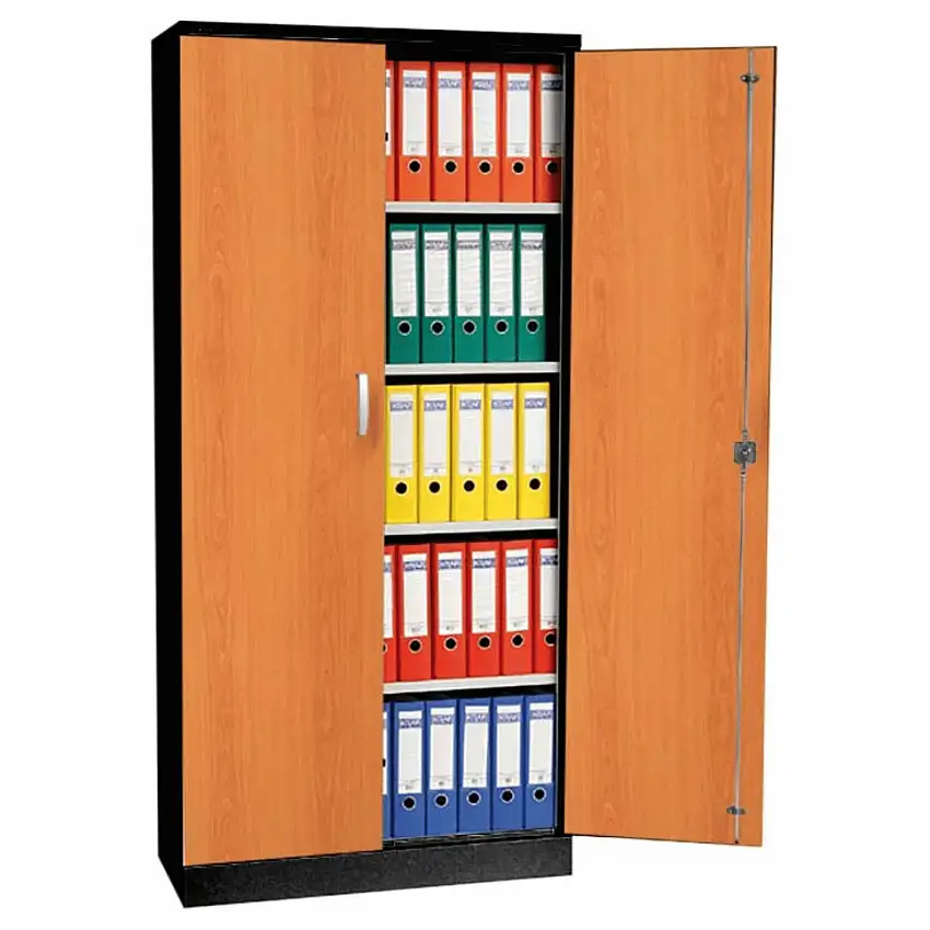 Aktenschrank Beetle | HxBxT 195x92x42 cm | Schwarz-Erle