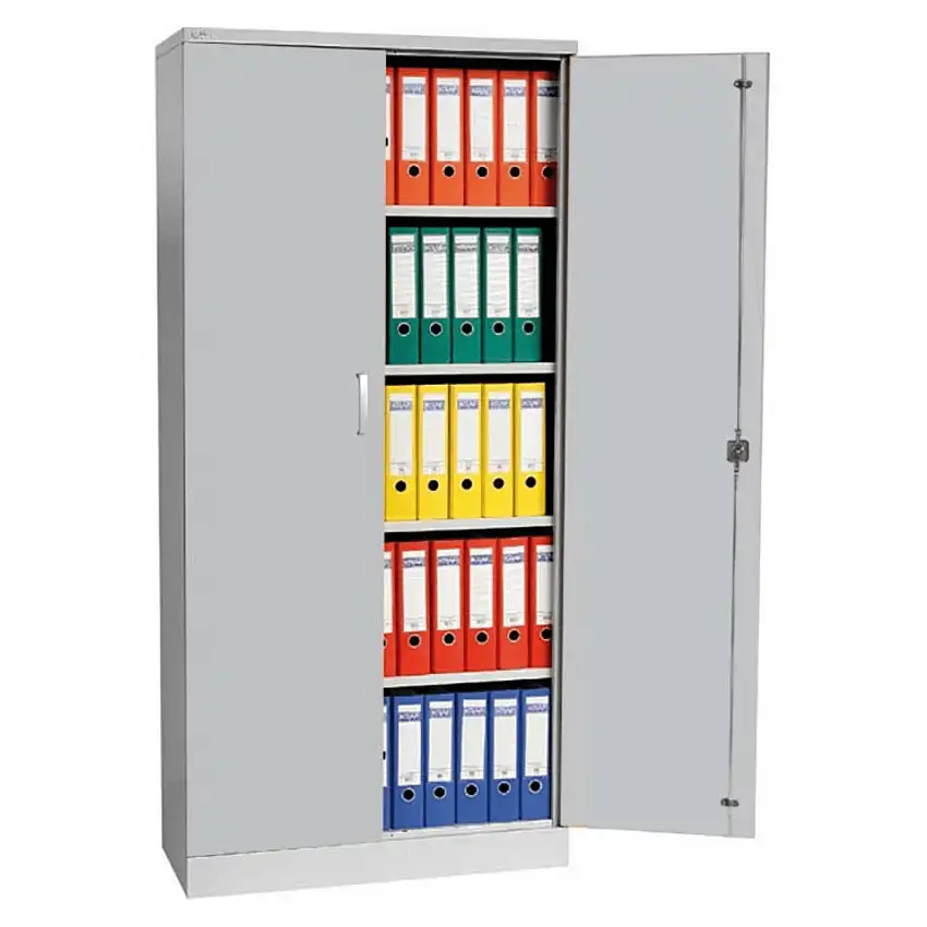 Aktenschrank Beetle | HxBxT 195x92x42 cm | Silber-Grau