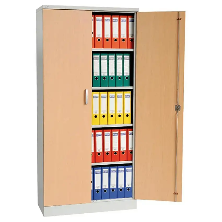 Aktenschrank Beetle | HxBxT 195x92x42 cm | Grau-Buche