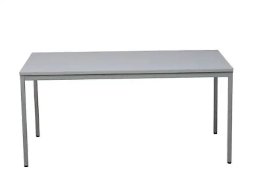 Bürotisch Wolf | Rechteckig | HxBxT 75x140x80 cm | Grau