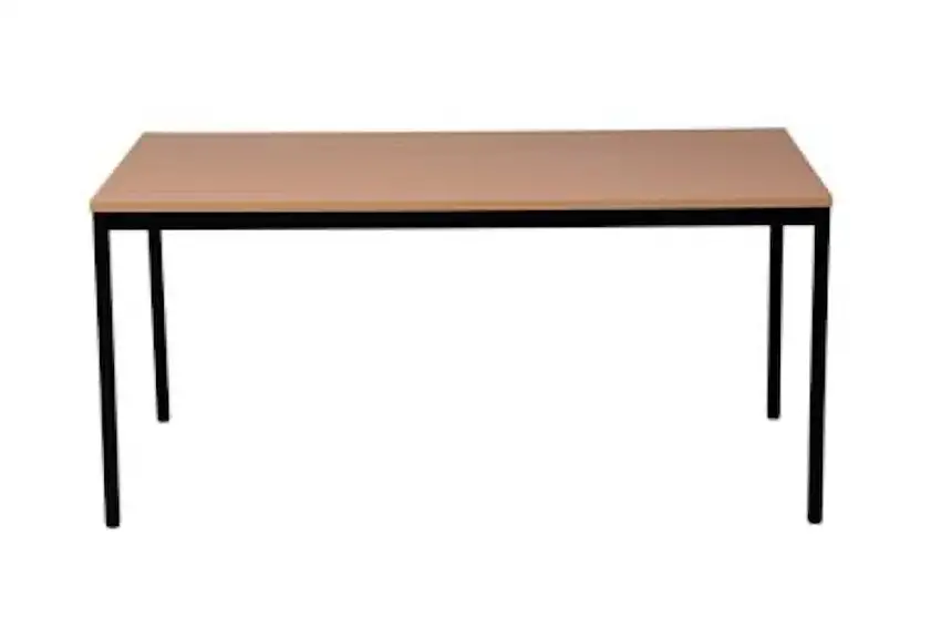 Bürotisch Wolf | Rechteckig | HxBxT 75x140x70 cm | Schwarz-Buche