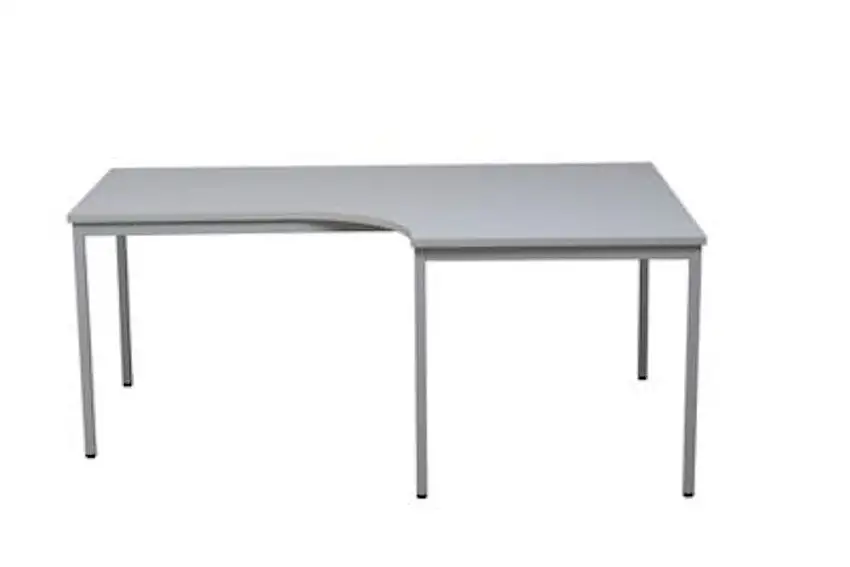 Bürotisch Wolf | Freiform | Winkel rechts | HxBxT 75x180x80 cm | Grau