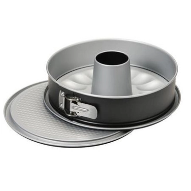 Gugelhupfspringform Risoli Dolce 2 Bases 26 cm Anthrazit