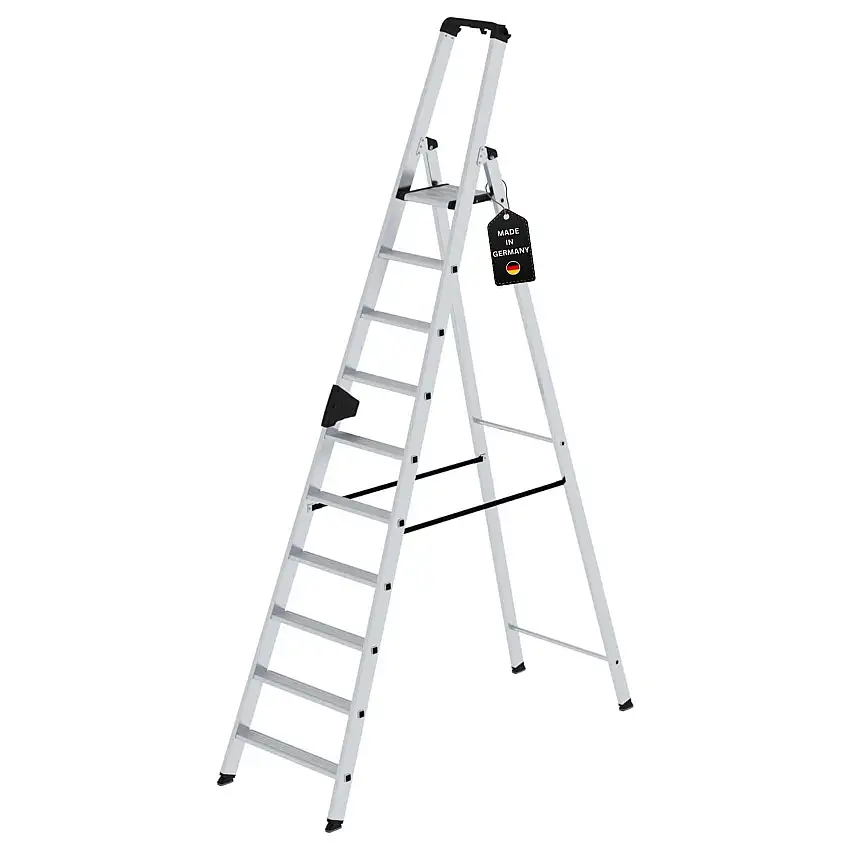 Stufen-Stehleiter einseitig begehbar 10 Stufen