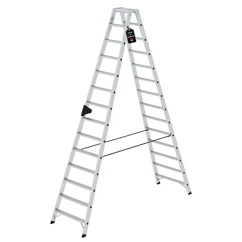Stufen-Stehleiter beidseitig begehbar 2x14 Stufen