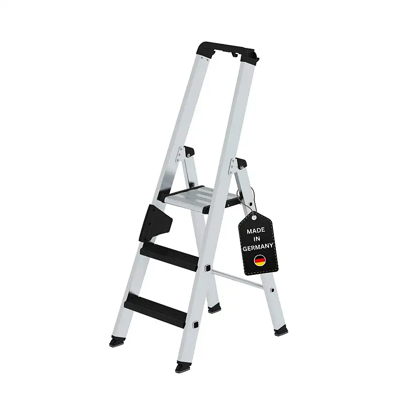 Stufen-Stehleiter einseitig begehbar mit clip-step relax 3 Stufen