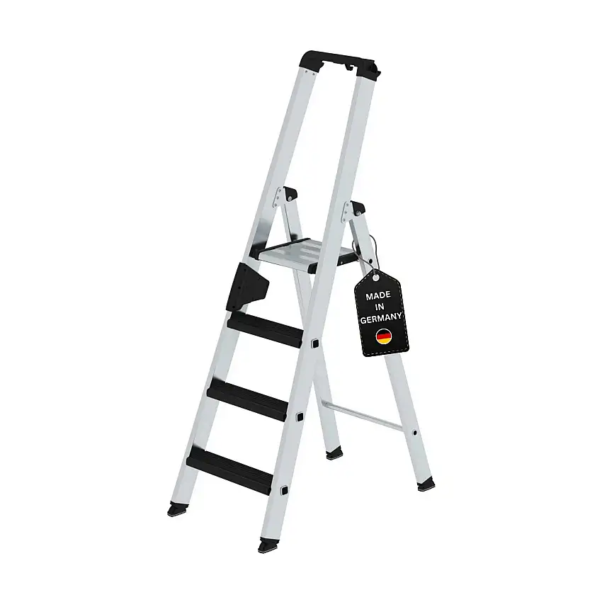 Stufen-Stehleiter einseitig begehbar mit clip-step relax 4 Stufen