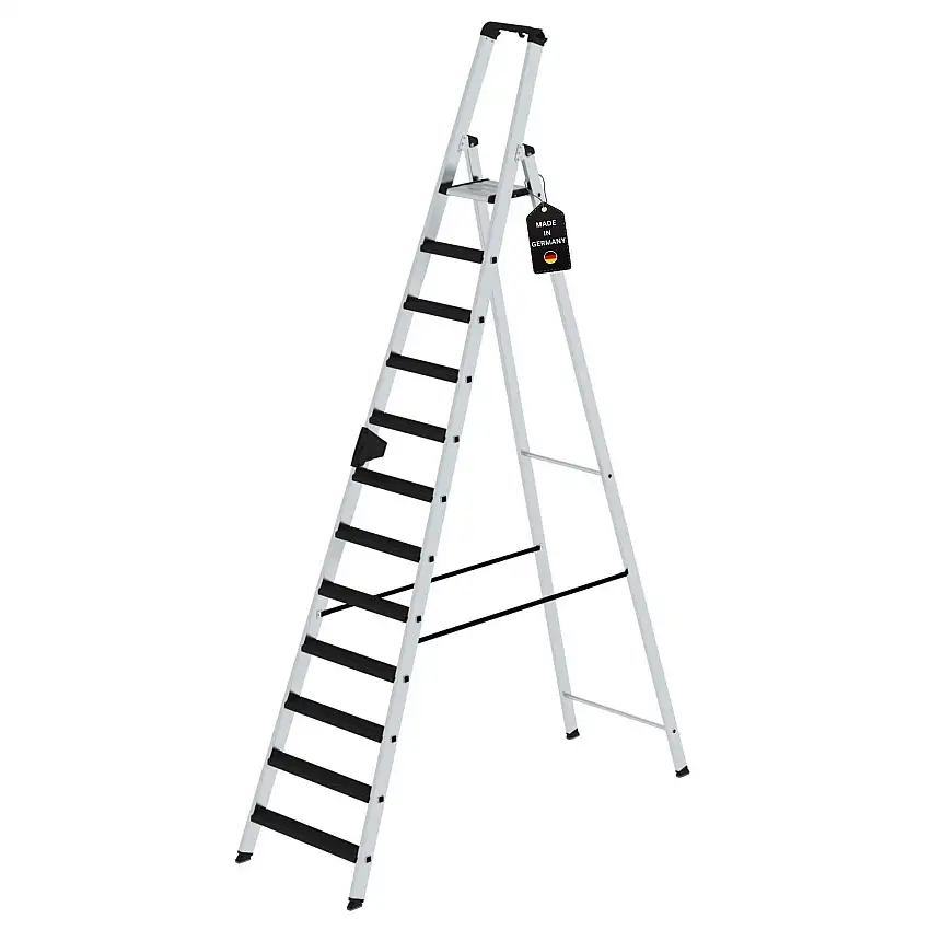 Stufen-Stehleiter einseitig begehbar mit clip-step relax 14 Stufen