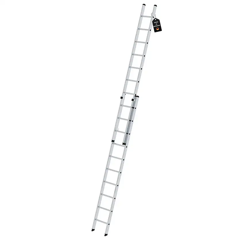 Sprossen-Schiebeleiter 2-teilig ohne Traverse 2x10 Sprossen