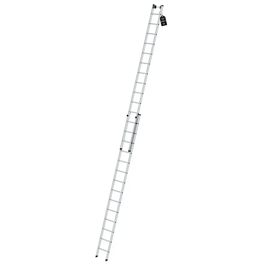 Sprossen-Schiebeleiter 2-teilig ohne Traverse 2x14 Sprossen