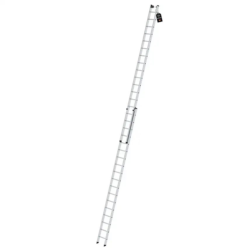 Sprossen-Schiebeleiter 2-teilig ohne Traverse 2x18 Sprossen